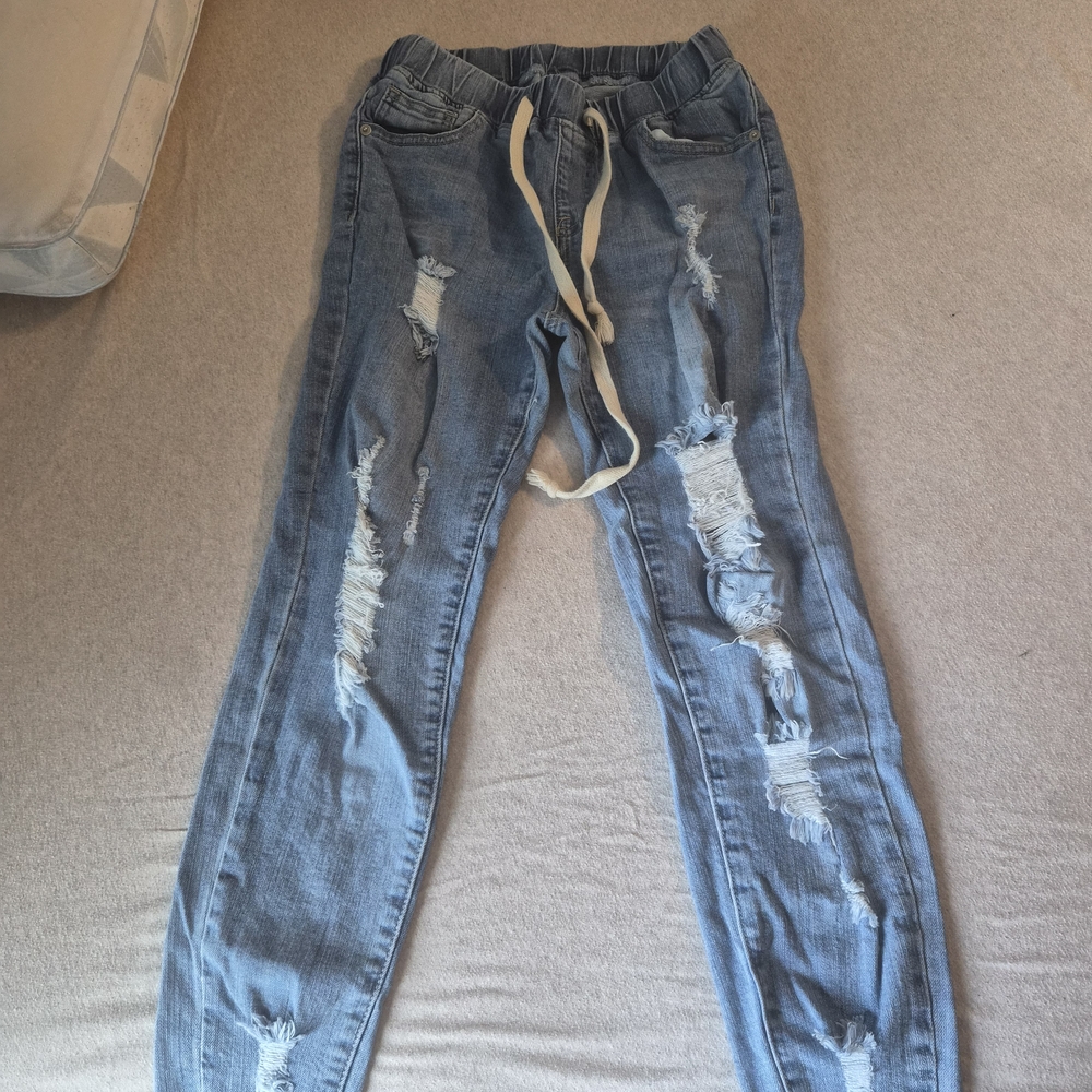 Distressed Blue Women's Jeans